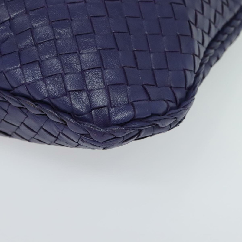 【日本直送】BOTTEGA VENETA INTRECCIATO 流浪漢單肩包皮革海軍金 115653 正品 TR78-9