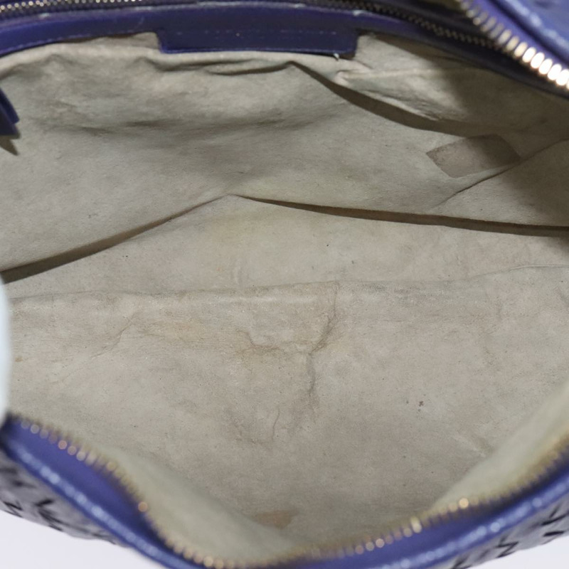 【日本直送】BOTTEGA VENETA INTRECCIATO 流浪漢單肩包皮革海軍金 115653 正品 TR78-13