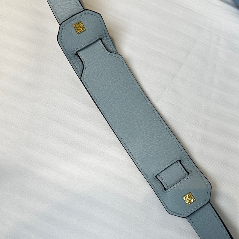 99新 羅意威/Loewe Puzzle Bag 小號藍色拼色幾何包手提斜背包 小牛皮24x16.5x10.5cm-6