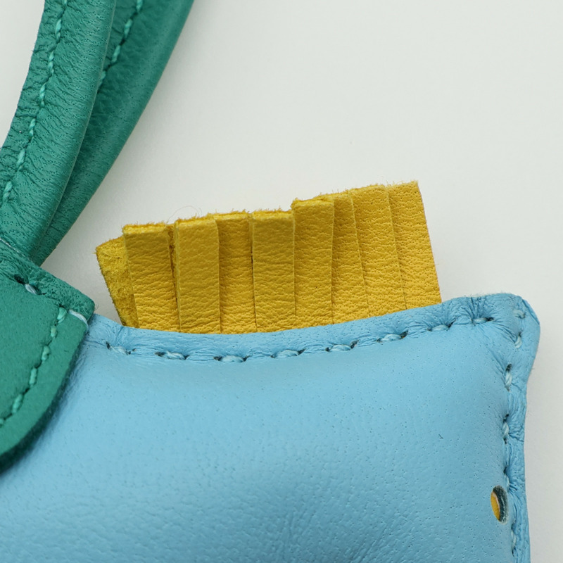 HERMES Milo皮革Rodeo PM掛飾-4