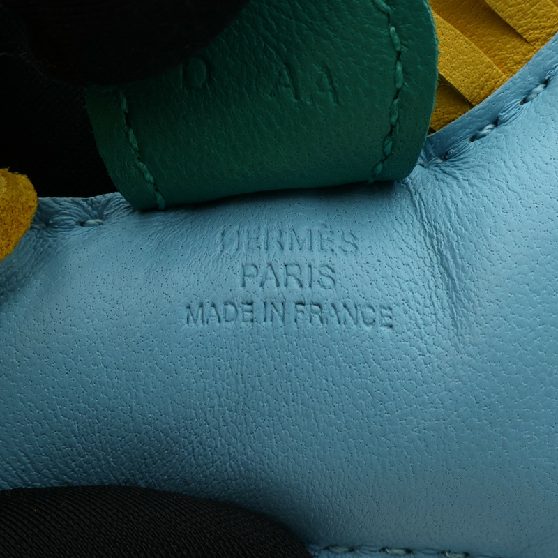 HERMES Milo皮革Rodeo PM掛飾-7