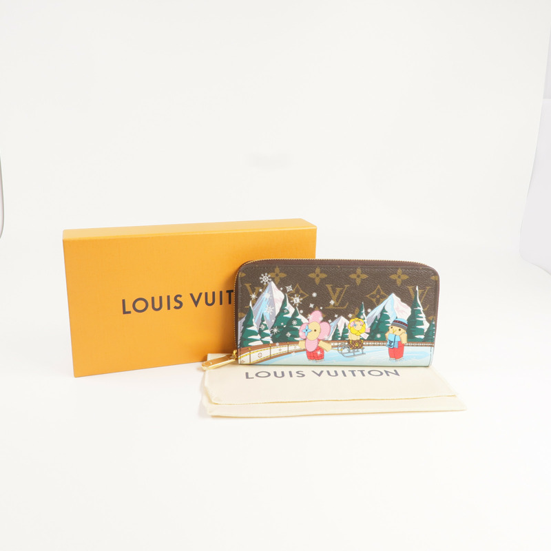 LOUIS VUITTON Monogram Animation Alpine Zippy Wallett金扣長錢包-9