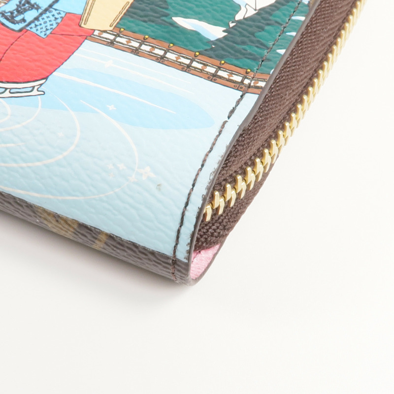 LOUIS VUITTON Monogram Animation Alpine Zippy Wallett金扣長錢包-11