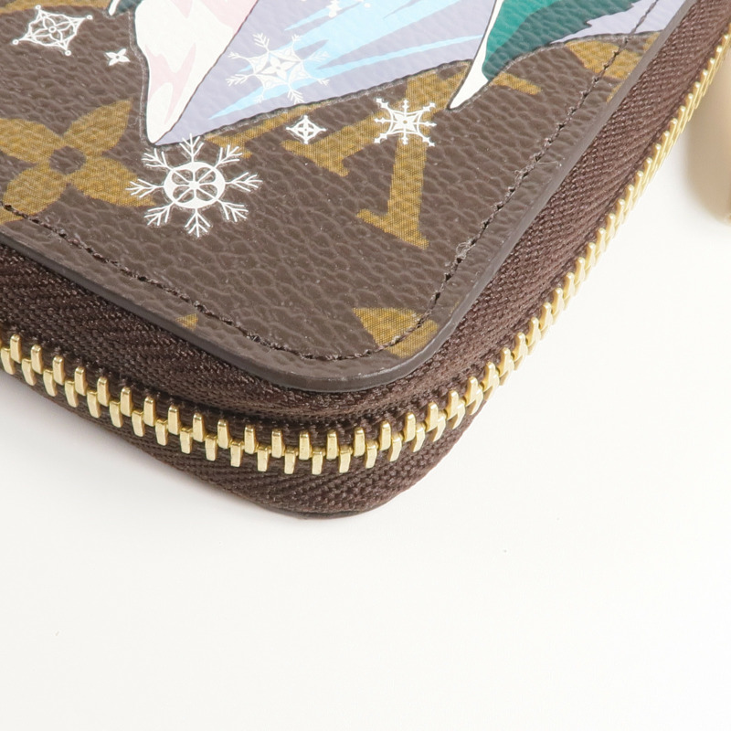 LOUIS VUITTON Monogram Animation Alpine Zippy Wallett金扣長錢包-14