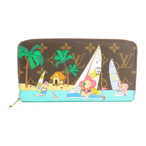 LOUIS VUITTON Monogram Vivienne Holiday Zippy Wallet金扣長錢包