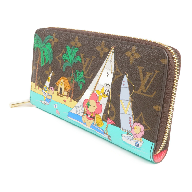 LOUIS VUITTON Monogram Vivienne Holiday Zippy Wallet金扣長錢包-1