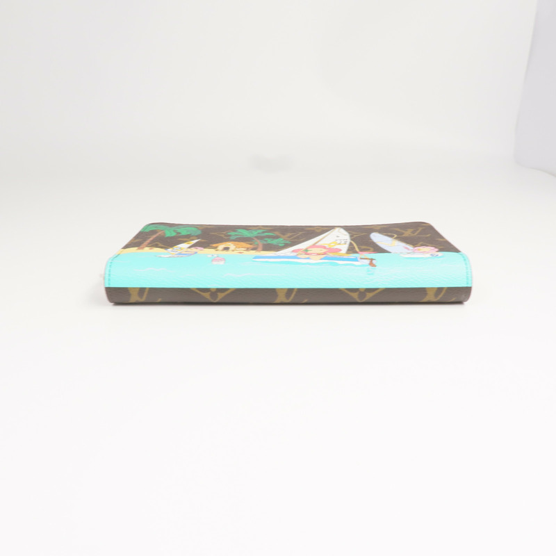 LOUIS VUITTON Monogram Vivienne Holiday Zippy Wallet金扣長錢包-7