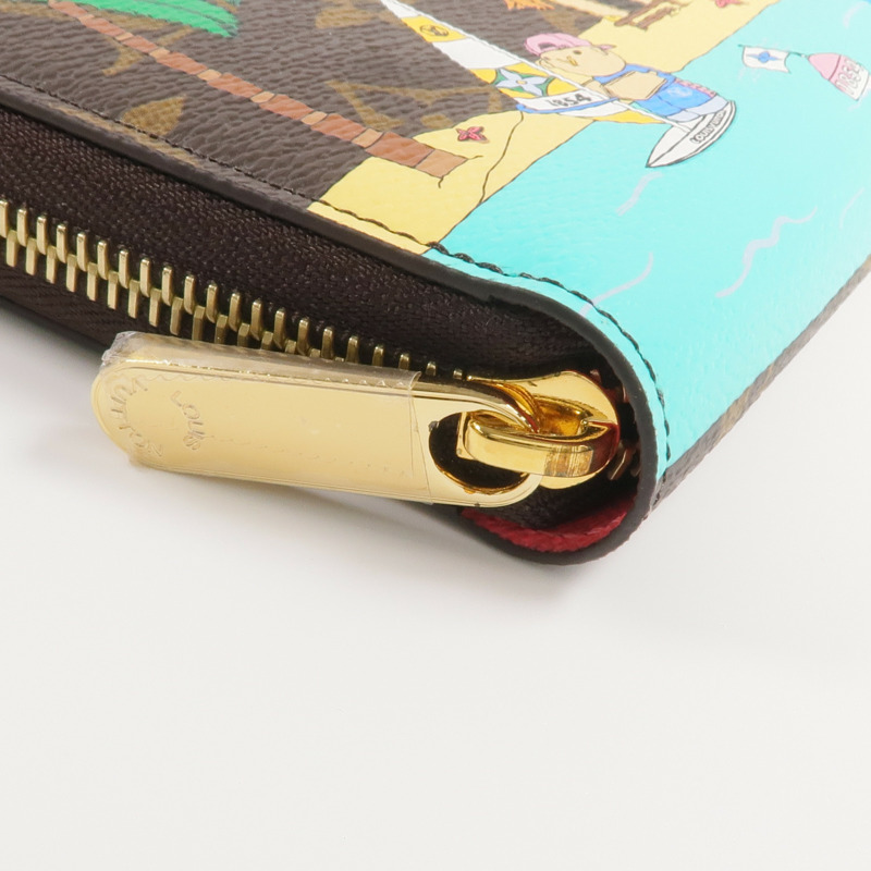 LOUIS VUITTON Monogram Vivienne Holiday Zippy Wallet金扣長錢包-9