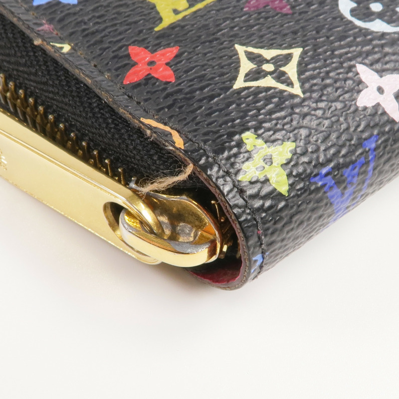 LOUIS VUITTON Monogram Multicolore Zipper Long Wallet金扣長錢包-9