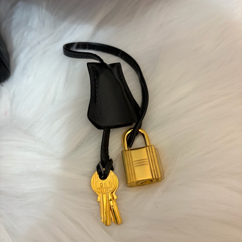 Hermes 愛馬仕 Kelly 28 黑金凱莉 中古Vintage Box-4
