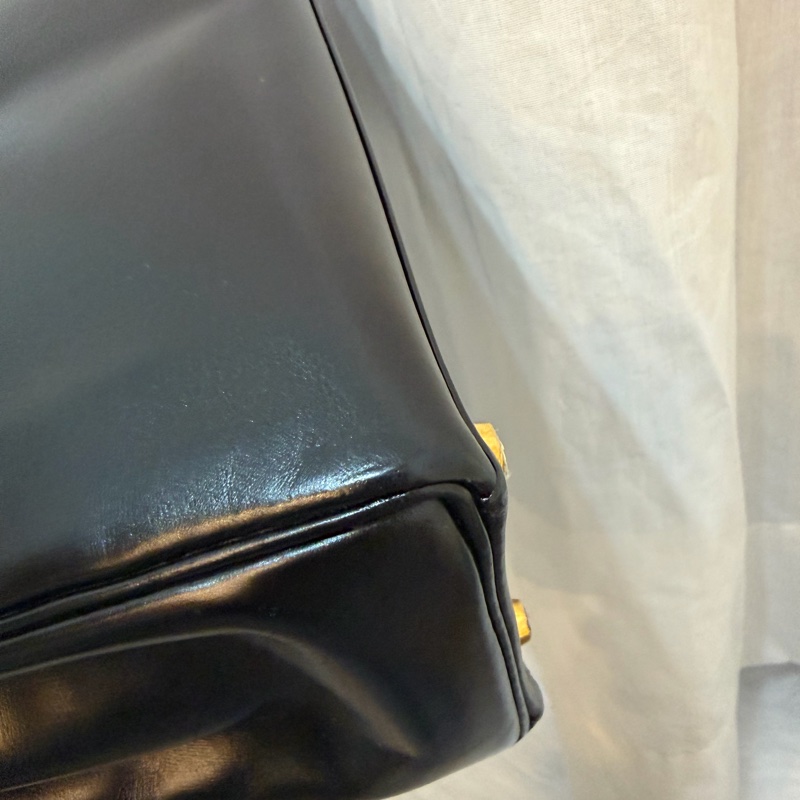Hermes 愛馬仕 Kelly 28 黑金凱莉 中古Vintage Box-17