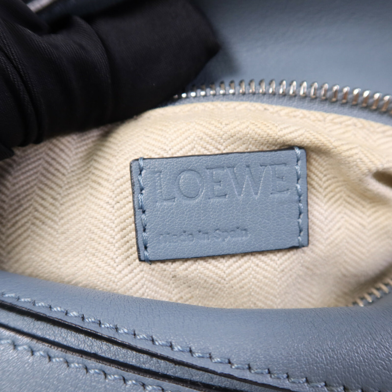 LOEWE 牛皮皮革Puzzzle Small銀扣手挽肩背兩用袋-5