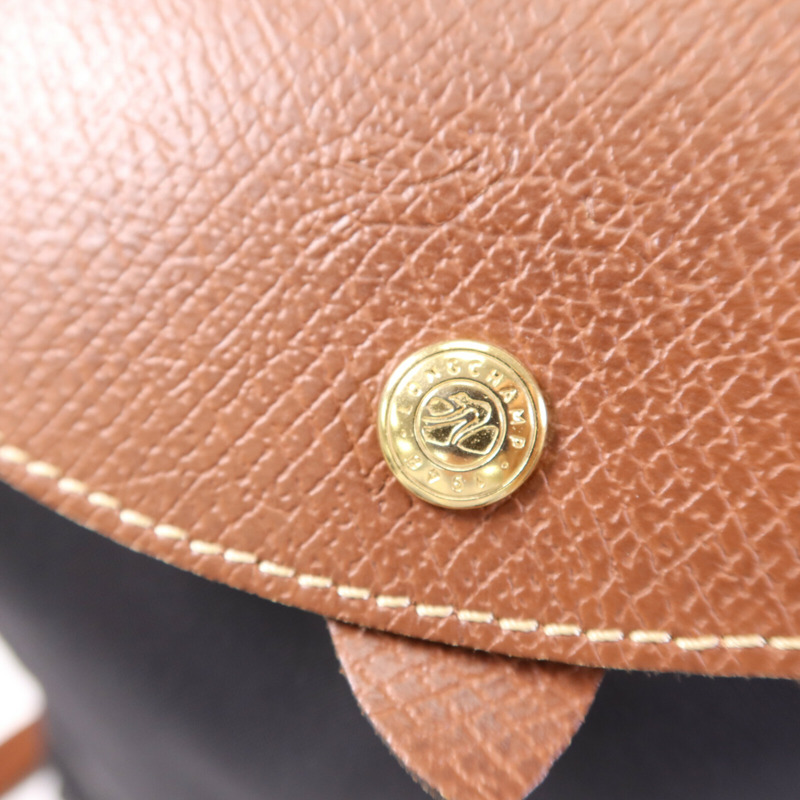 Longchamp 尼龍Shoulder Bag金扣背包-11