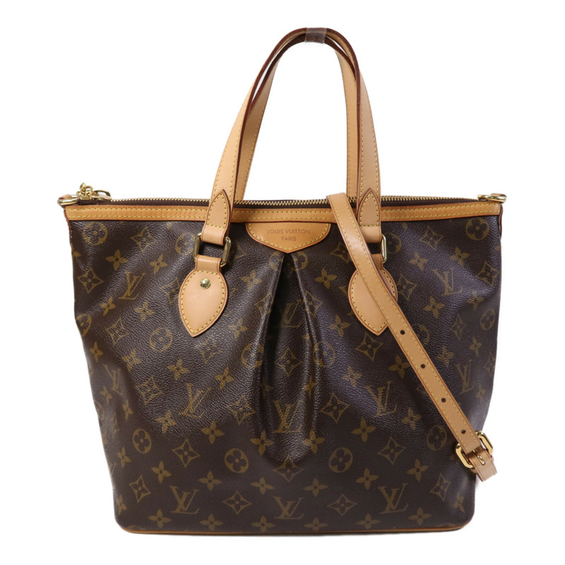 LOUIS VUITTON Monogram Palermo PM金扣手挽肩背兩用袋-0