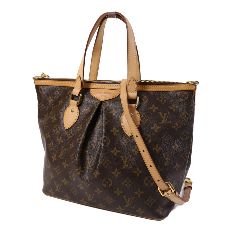 LOUIS VUITTON Monogram Palermo PM金扣手挽肩背兩用袋-1