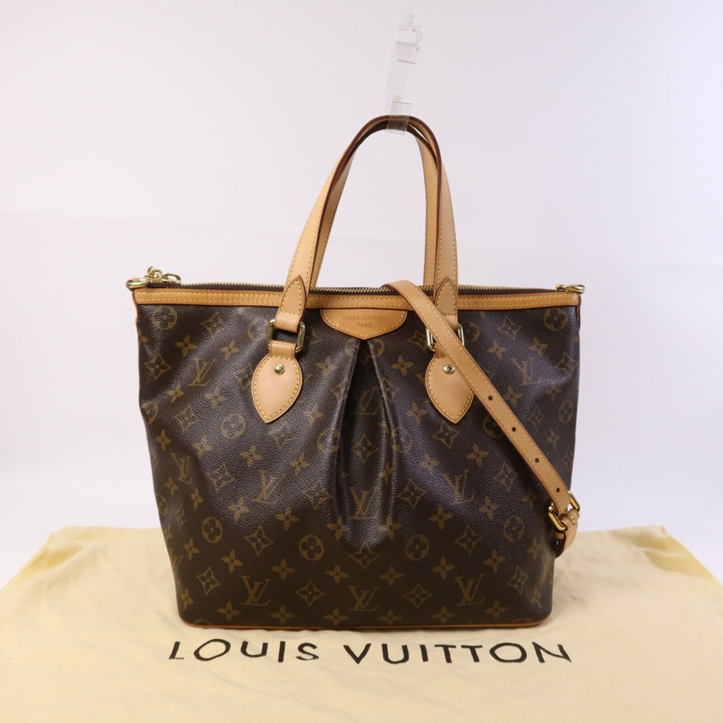 LOUIS VUITTON Monogram Palermo PM金扣手挽肩背兩用袋-9