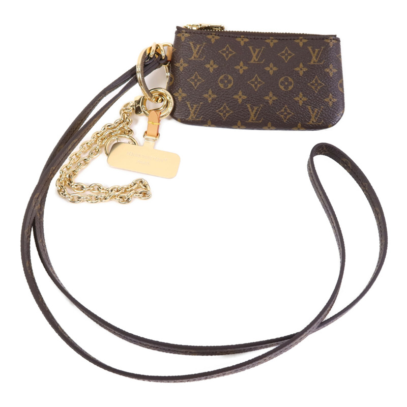 LOUIS VUITTON Monogram Phone Holder金扣手拿包-0