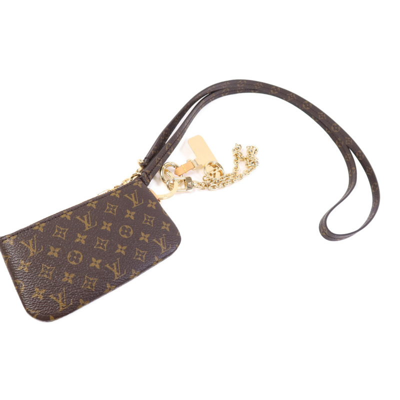 LOUIS VUITTON Monogram Phone Holder金扣手拿包-2
