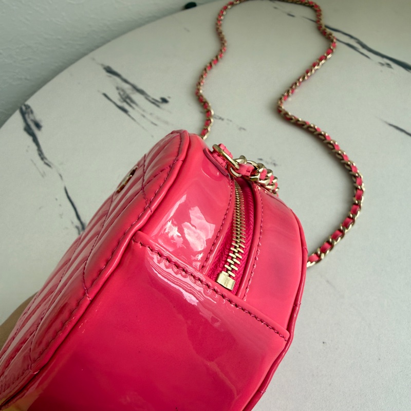 Chanel 漆皮圓餅包-4