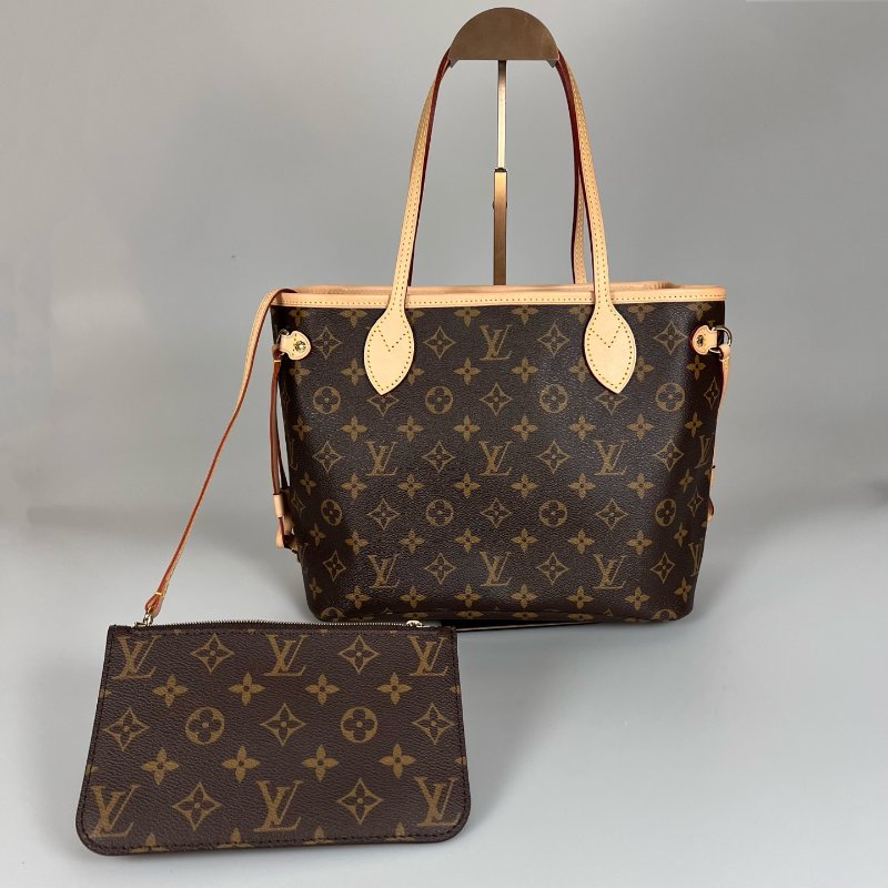 全新品 LV M46979/晶片款 NEVERFULL PM托特包-0
