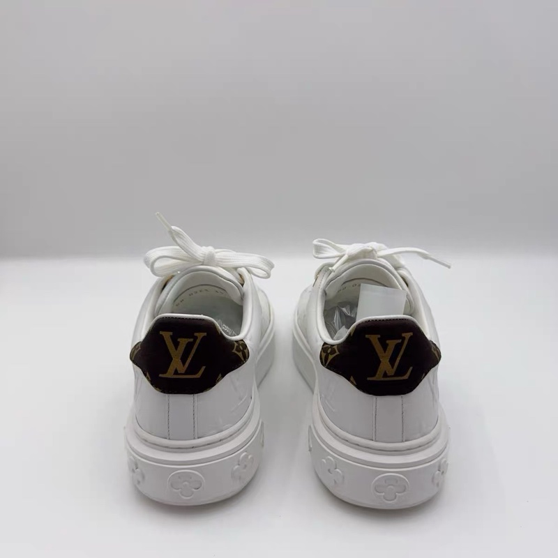 LOUIS VUITTON/路易威登 Time Out 白色浮雕 滿印板鞋 尺碼/35-1