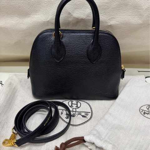 Hermes爱马仕 黑金保龄球mini C刻