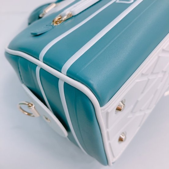 MS0454 Christian Dior 迪奧 保齡球 小號 Vibe Boston Bag Small Calfskin Aqua-5