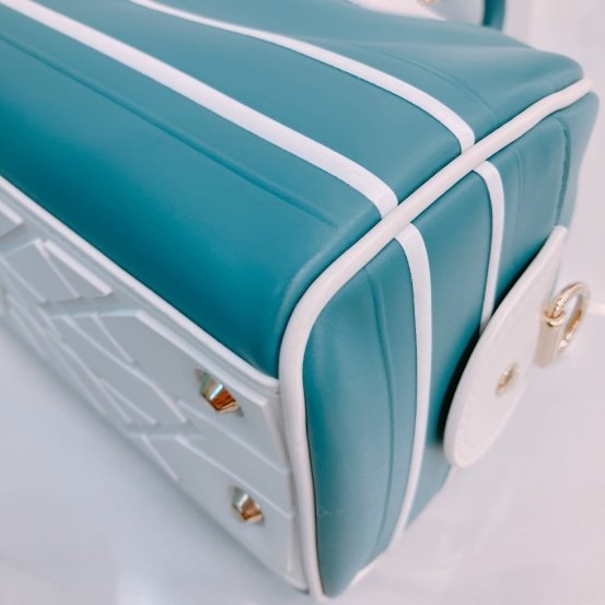 MS0454 Christian Dior 迪奧 保齡球 小號 Vibe Boston Bag Small Calfskin Aqua-8