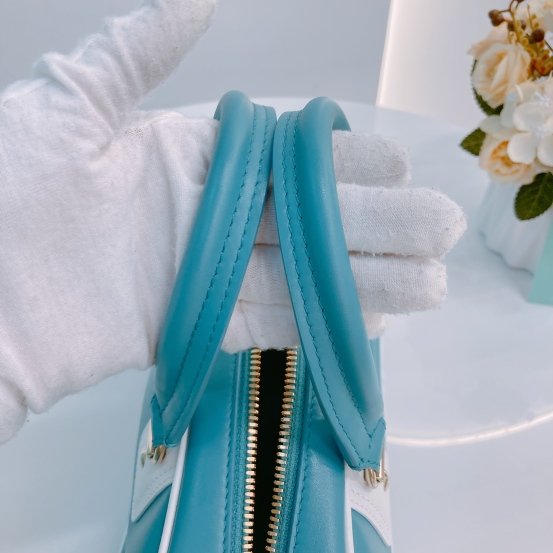 MS0454 Christian Dior 迪奧 保齡球 小號 Vibe Boston Bag Small Calfskin Aqua-17