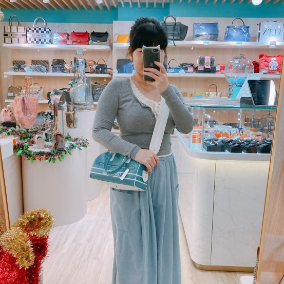 MS0454 Christian Dior 迪奧 保齡球 小號 Vibe Boston Bag Small Calfskin Aqua-21