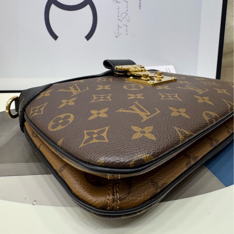 LV 老花新款twinny 牛角包 芯片款 肩带×2-6