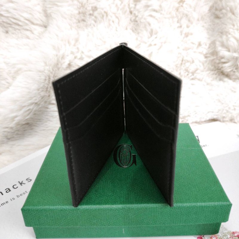 Goyard 黑色老花 短夾-3