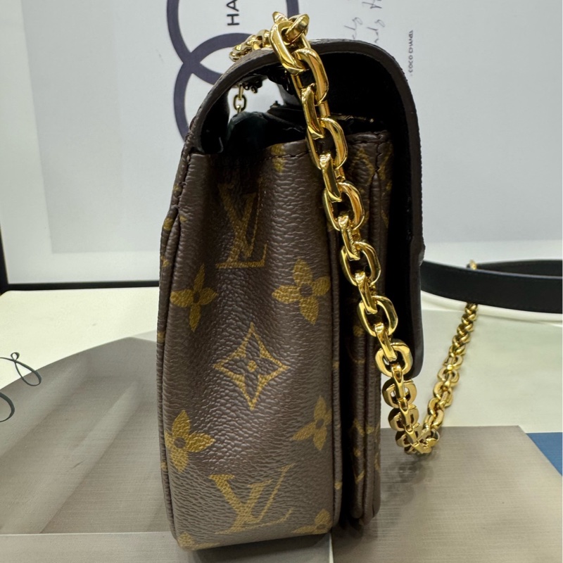 LV新款marceau老花拼黑色 邮差包 芯片款-2