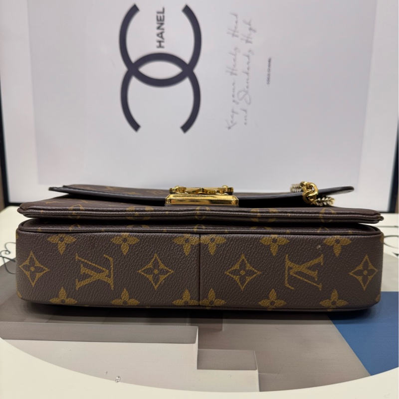 LV新款marceau老花拼黑色 邮差包 芯片款-5