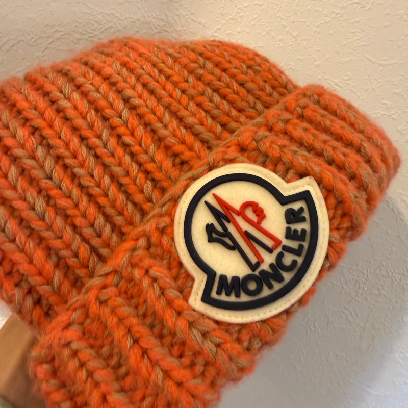 Moncler 橘色 毛帽❤️-1