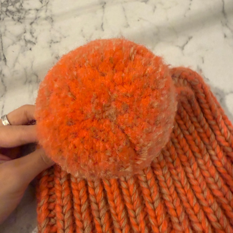 Moncler 橘色 毛帽❤️-4