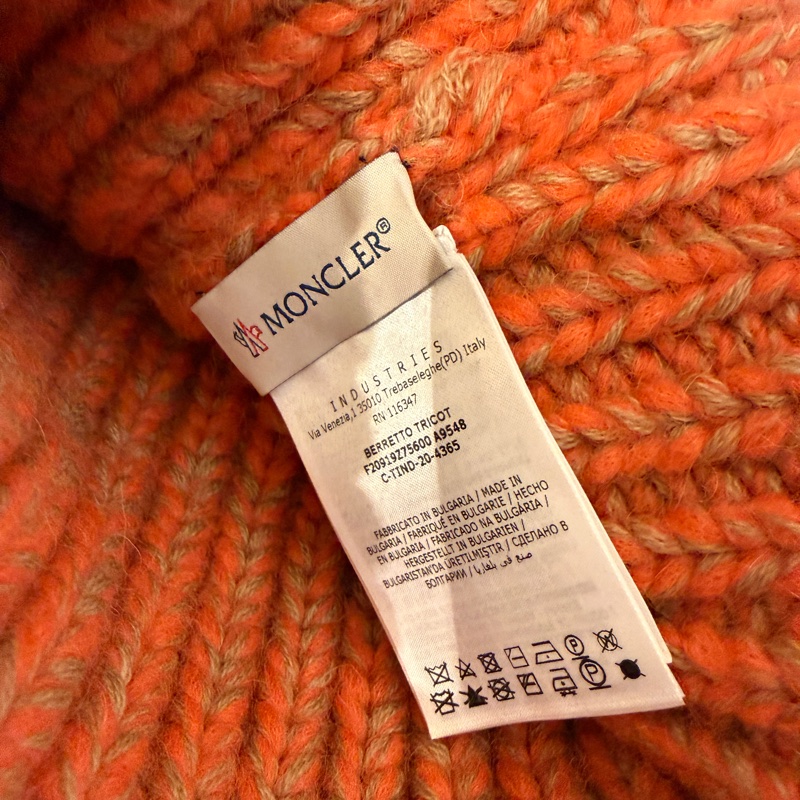 Moncler 橘色 毛帽❤️-6