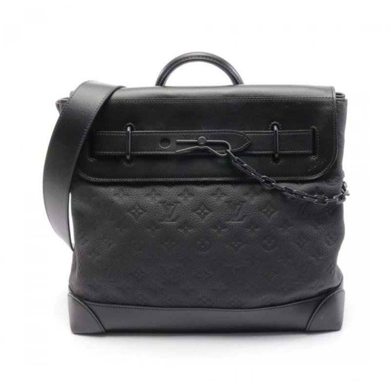 👜 Louis Vuitton Steamer PM｜黑色 Taurillon 皮-0