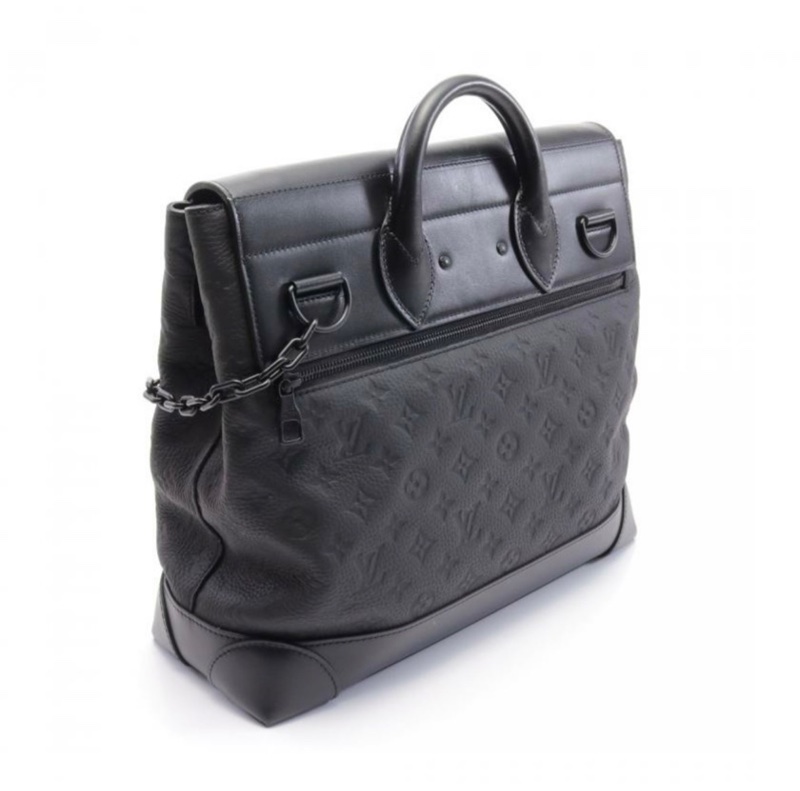 👜 Louis Vuitton Steamer PM｜黑色 Taurillon 皮-5