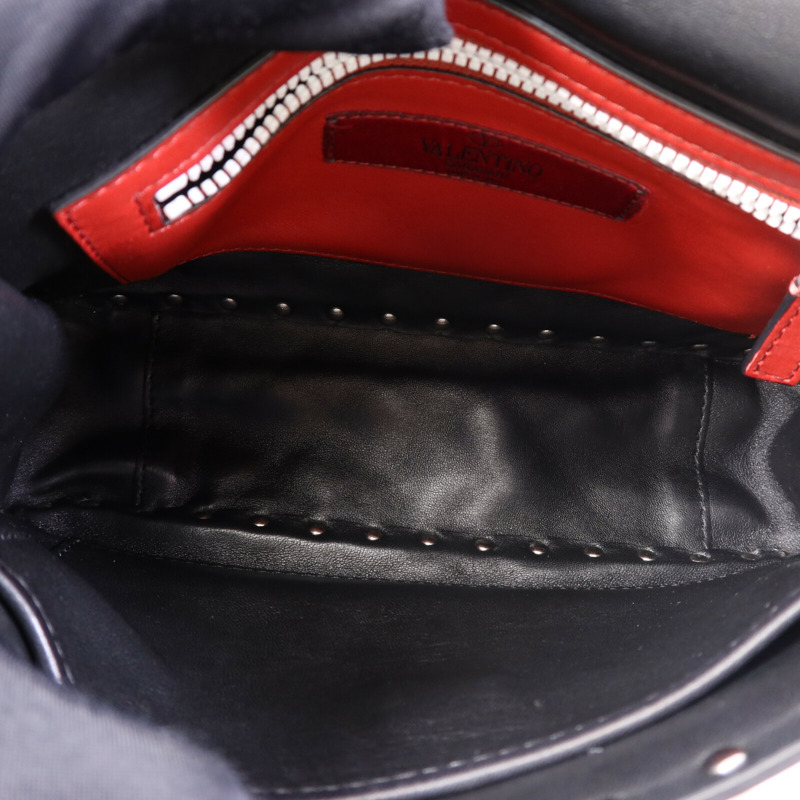 Valentino 皮革2 Way Shoulder Bag鏈帶手挽肩背兩用袋-4