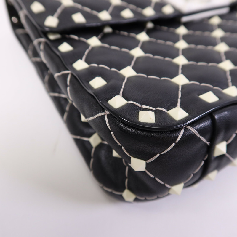 Valentino 皮革2 Way Shoulder Bag鏈帶手挽肩背兩用袋-11