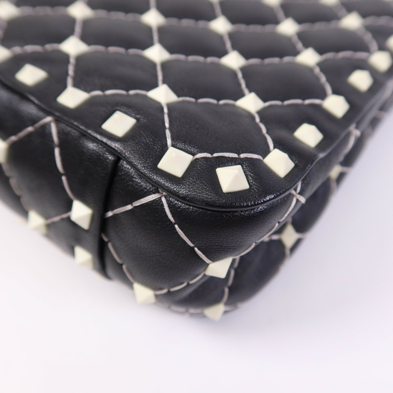 Valentino 皮革2 Way Shoulder Bag鏈帶手挽肩背兩用袋-12