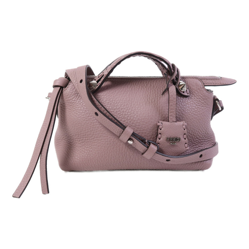 FENDI 牛皮皮革By The Way銀扣手挽肩背兩用袋-0