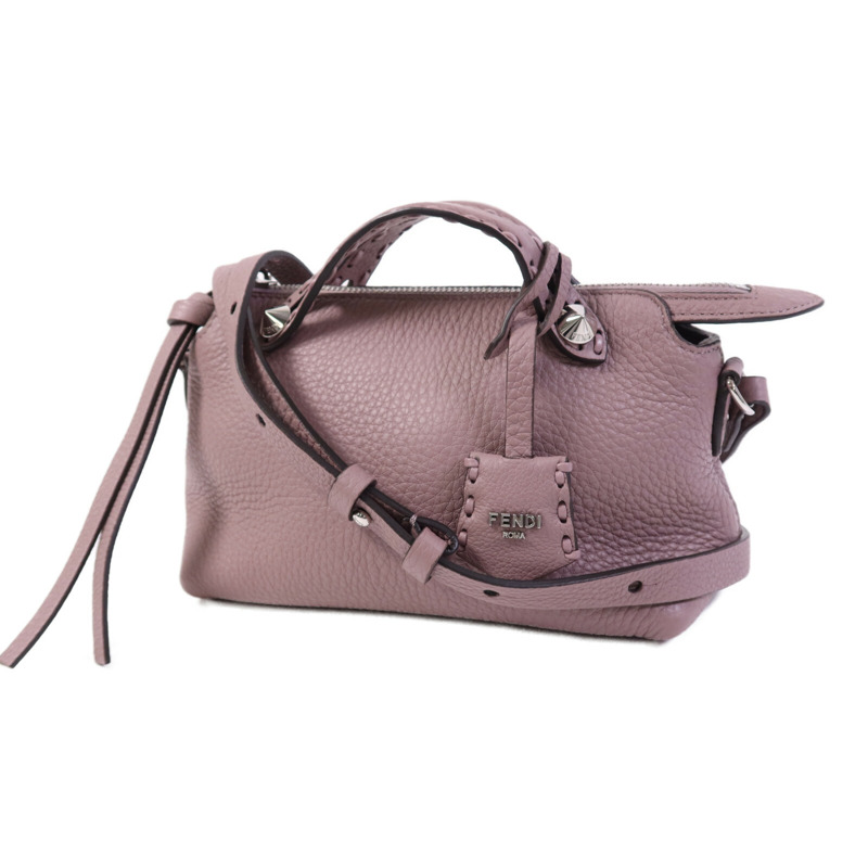 FENDI 牛皮皮革By The Way銀扣手挽肩背兩用袋-2
