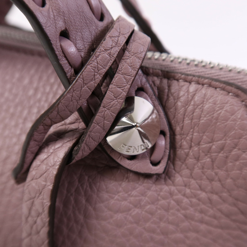 FENDI 牛皮皮革By The Way銀扣手挽肩背兩用袋-6