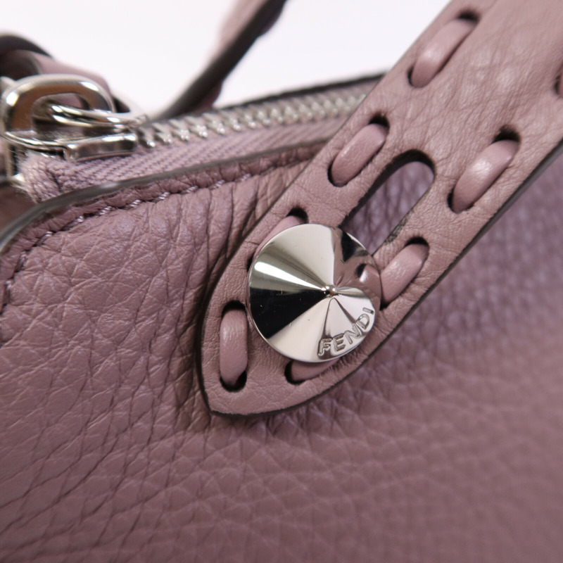 FENDI 牛皮皮革By The Way銀扣手挽肩背兩用袋-14