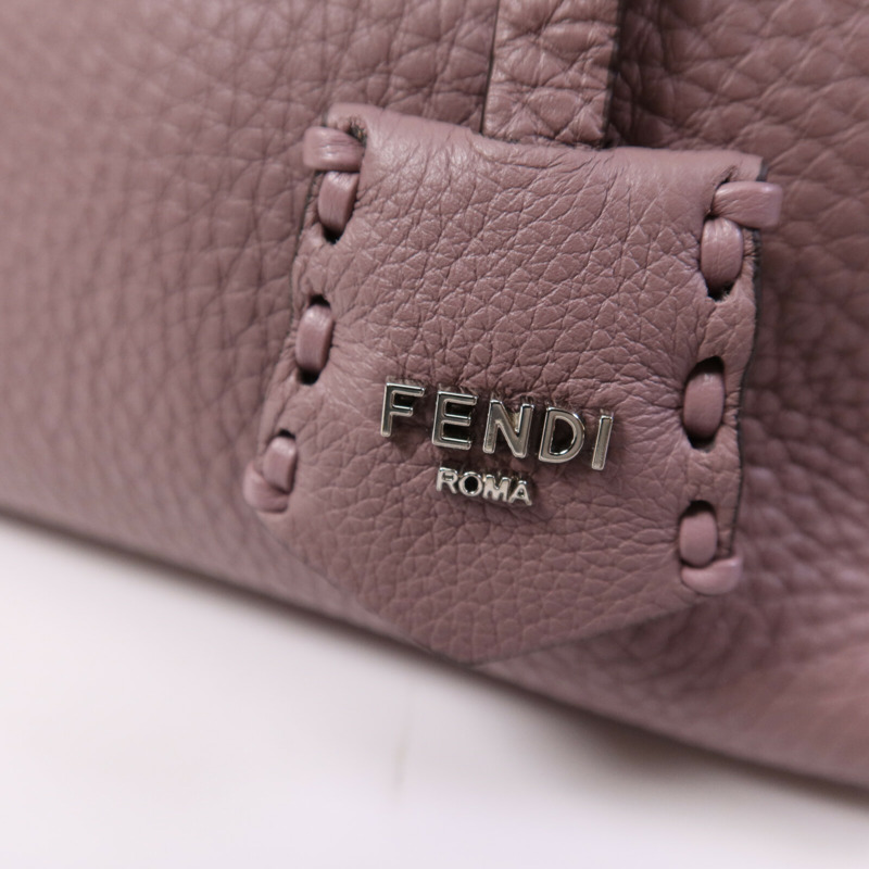 FENDI 牛皮皮革By The Way銀扣手挽肩背兩用袋-15