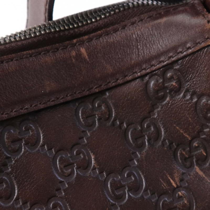 GUCCI 牛皮皮革Shoulder Bag銀扣肩背袋-18