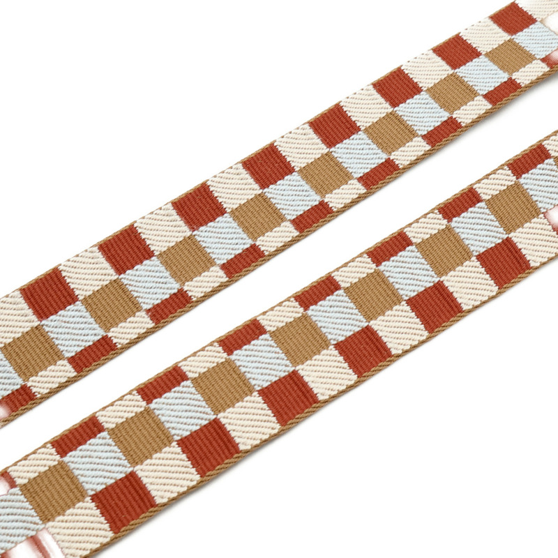 HERMES 帆布/皮革Strap銀扣肩背帶-6