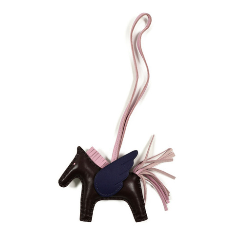 HERMES Milo皮革Rodeo Pegase PM掛飾